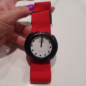 EUC Rare Vintage Swatch Pop Fire Signal 1987 PWBR001